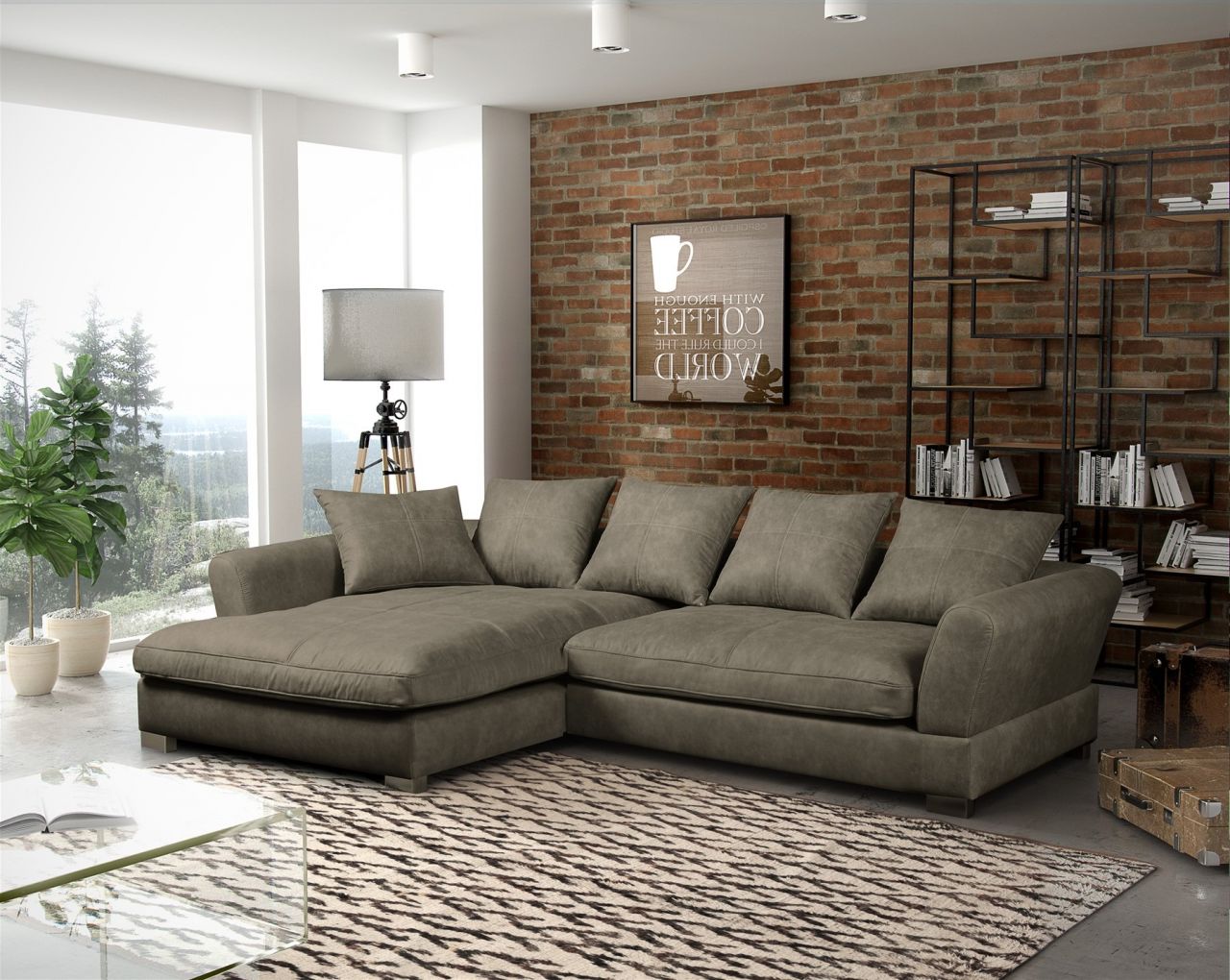 Couchgarnitur TIZIAN in diversen Stoff und Farbvarianten/ Otto.. Links