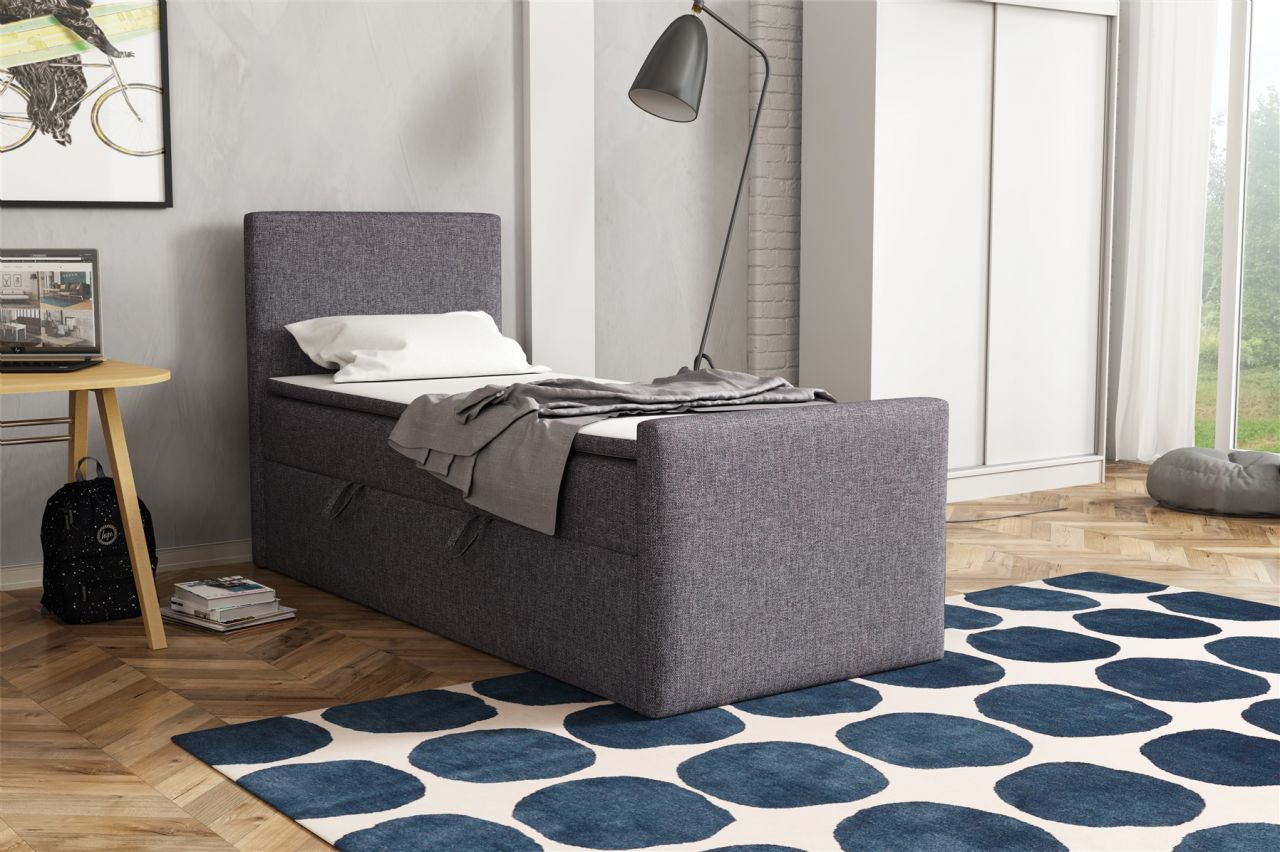 Boxspringbett Schlafzimmerbett NICOLO 80x200cm in div. Farbvarianten