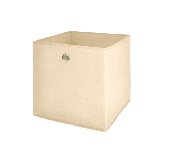 Faltbox Box Stoffbox- Delta - Größe: 32 x 32 cm / 3er Set - Beige