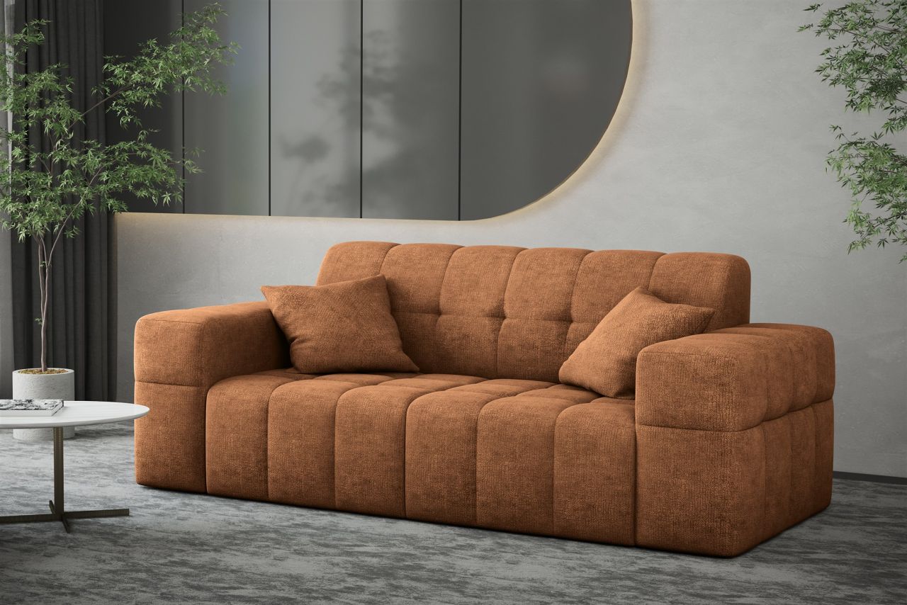 Sofa ersofa NANCY 2-Sitzer in Stoff Perfekt Harmony Caramel