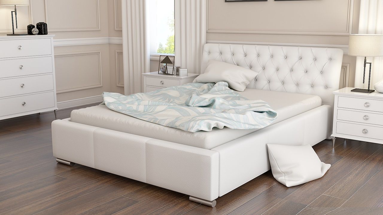 Polsterbett Bett Doppelbett BIAGIO 140x200cm inkl.Lattenrost