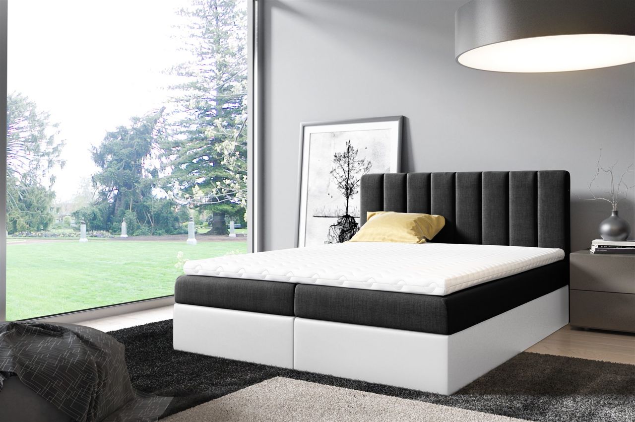 Boxspringbett Schlafzimmerbett ELSA 120x200cm inkl.Bettkasten