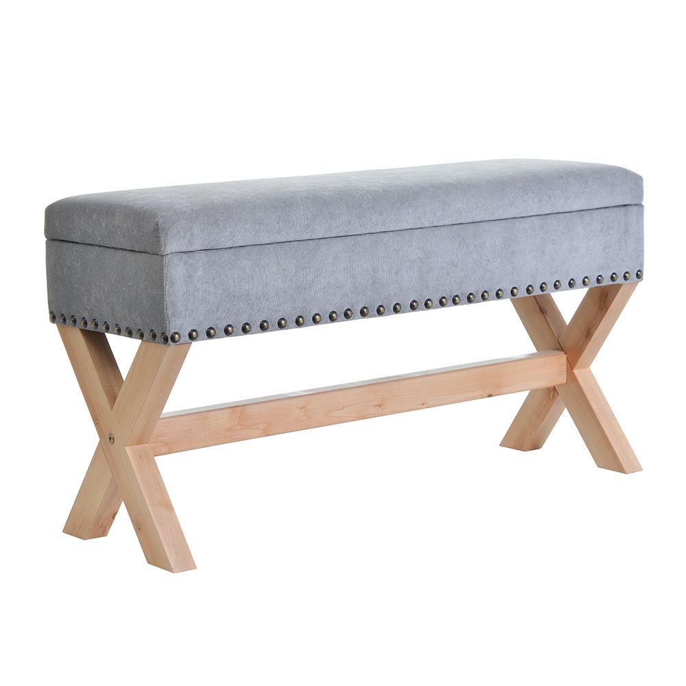 Sitzbank mit Aufbewahrung Bank CHET Massivholz Buche