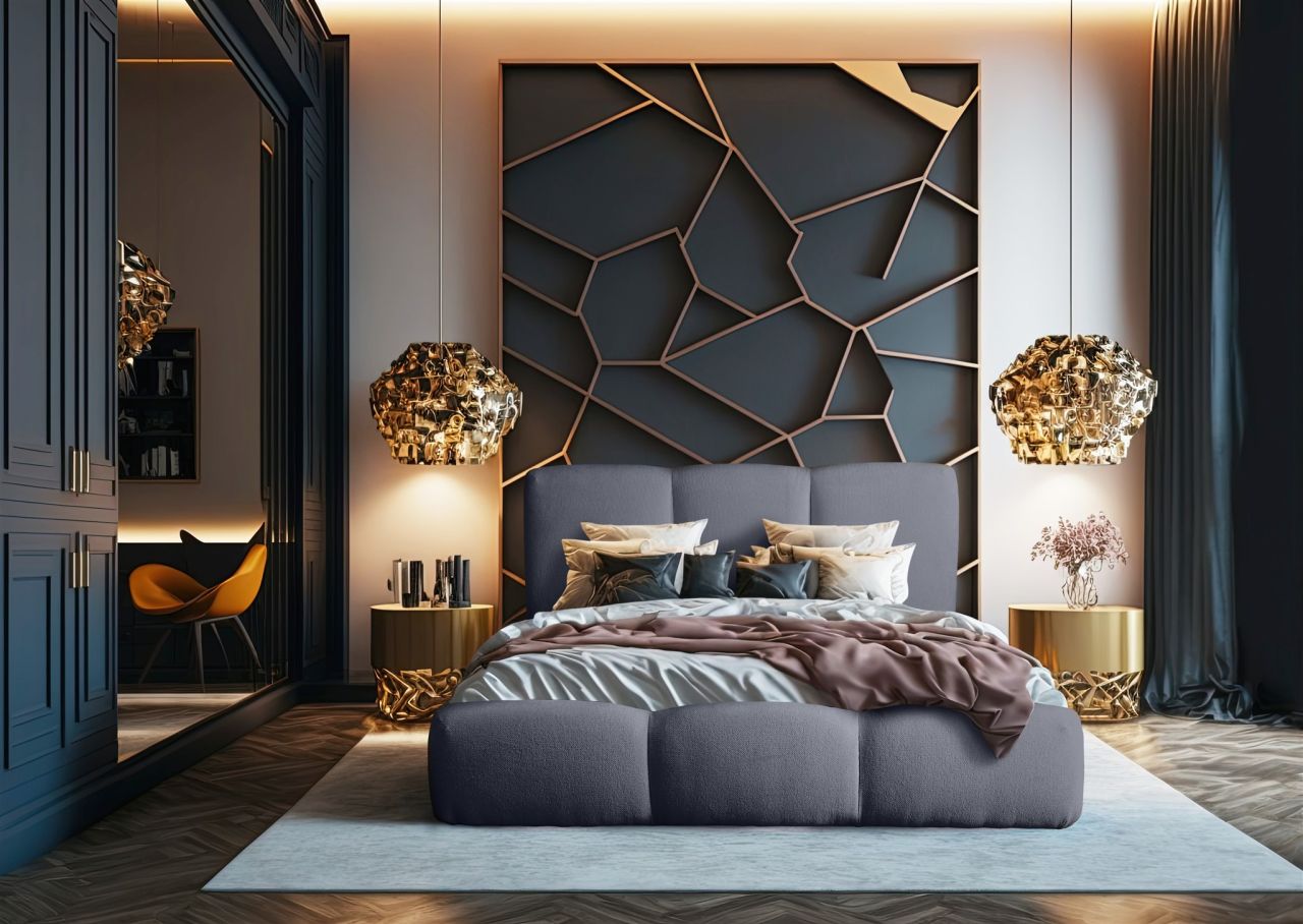 Polsterbett Doppelbett GRACIA 160x200cm Stoff Tender Way Blau