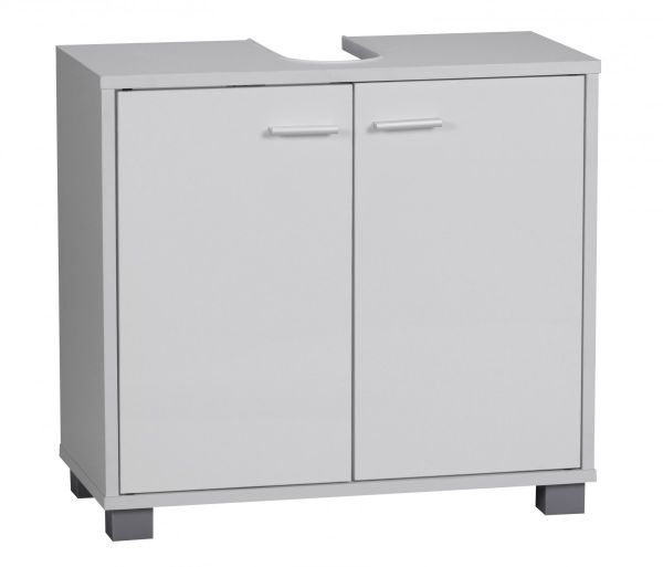 Bad Waschbecken Unterschrank - ST - 60x55x30 cm 2 Türen weiß