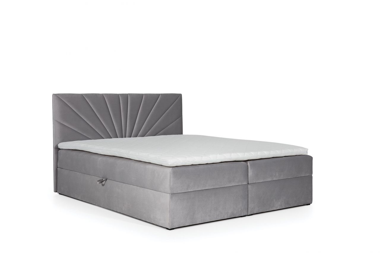 Boxspringbett Schlafzimmerbett CARERRA 120x200cm Grau