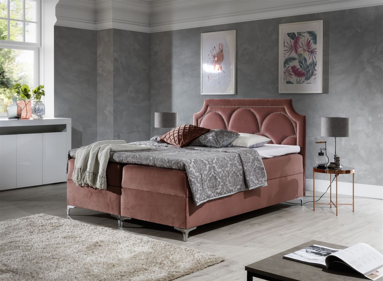 Boxspringbett Schlafzimmerbett TARIK 160x200cm in div. Farbvarianten