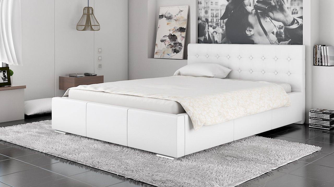 Polsterbett Bett Doppelbett GIANO 140x200cm inkl.Bettkasten