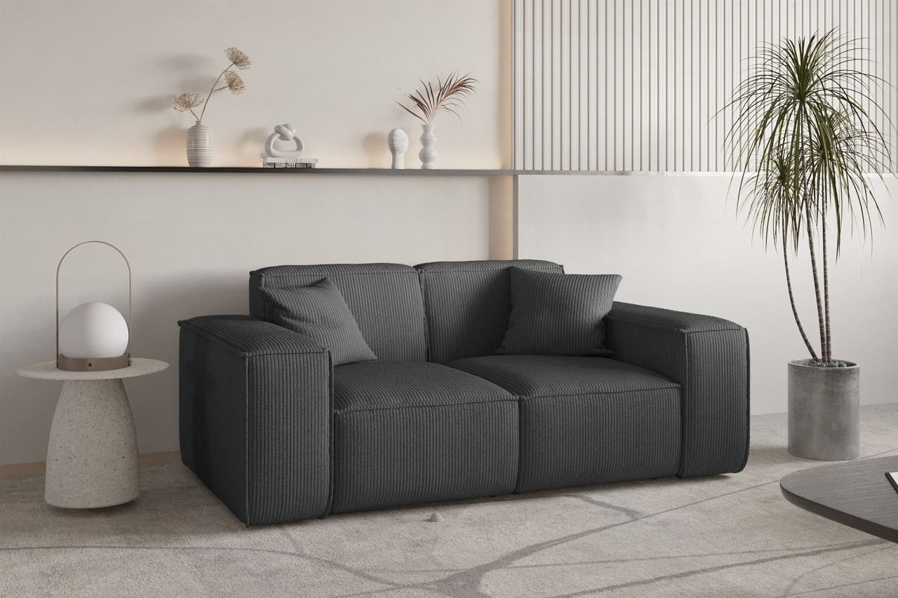 Sofa ersofa CELES PREMIUM 2-Sitzer in Stoff Scala Anthrazit