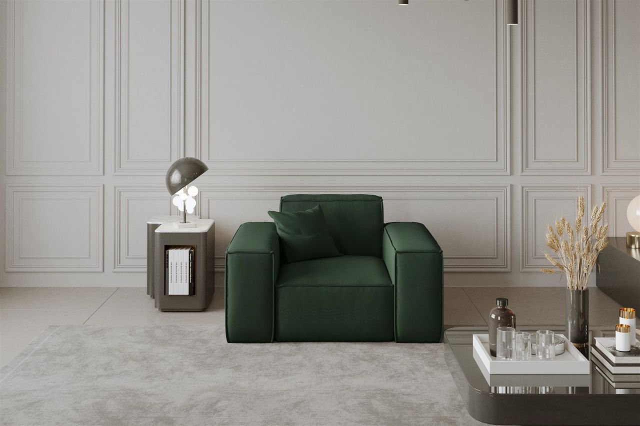 Sessel ersessel CELES in Stoff Opera Velvet Grün