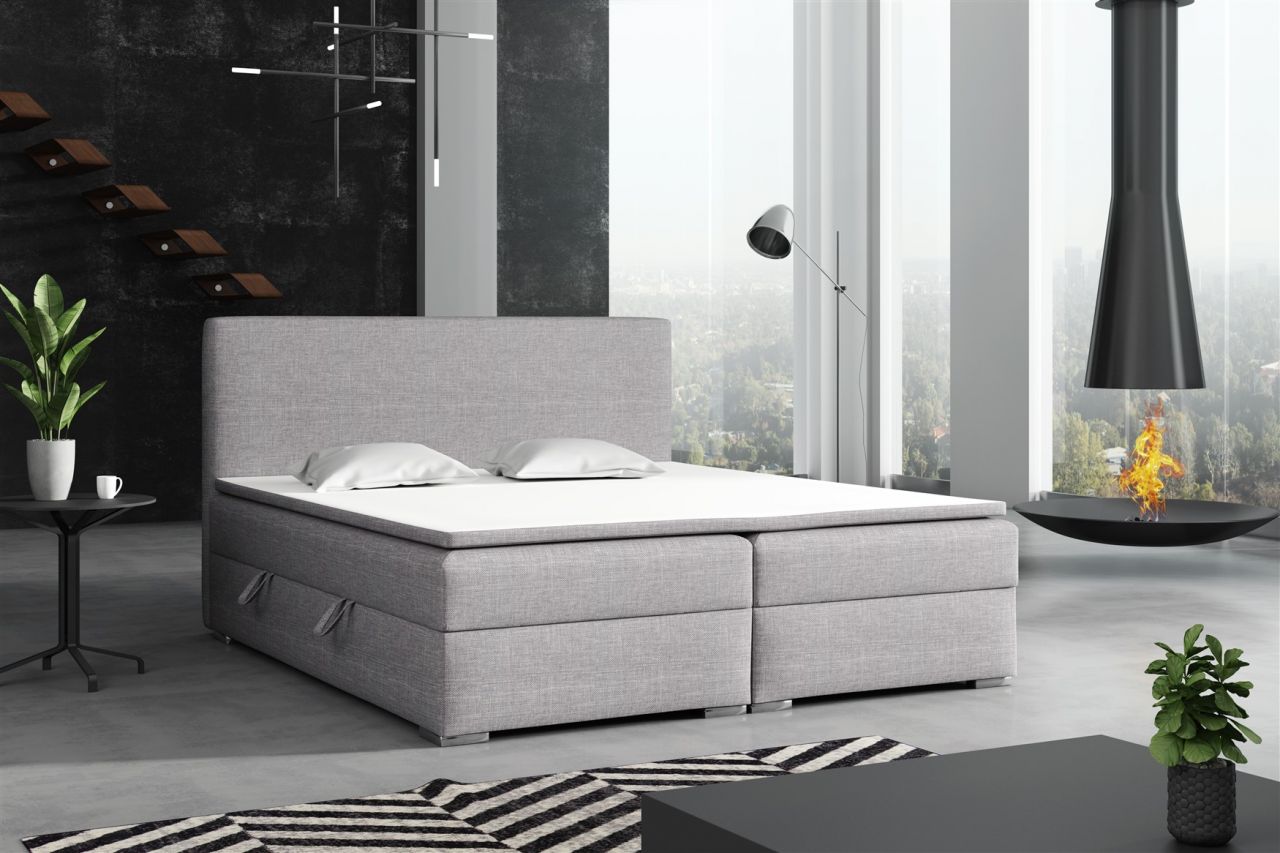 Boxspringbett Schlafzimmerbett DORIAN 160x200cm inkl.Bettkasten