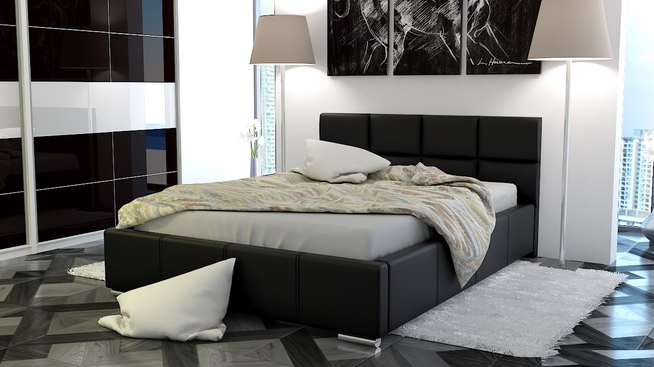 Polsterbett Bett Doppelbett SILVIO XS 140x200cm inkl.Lattenrost