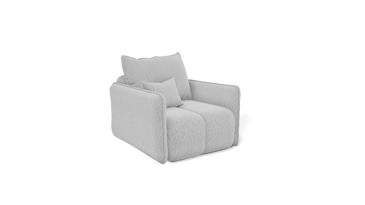 Sessel ersessel MORGANO Stoff Abriamo Hellgrau