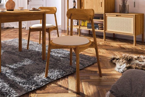 exklusive couchtische Wohnzimmertisch Anaya Akazie Natur 90x90 cm 1 Fach L-Fuß Edelstahl Couchtisch 41200-51