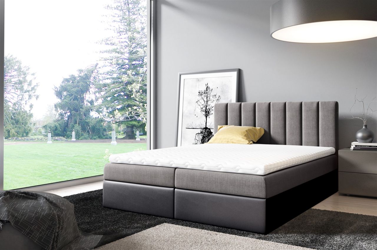 Boxspringbett Schlafzimmerbett ELSA 120x200cm inkl.Bettkasten