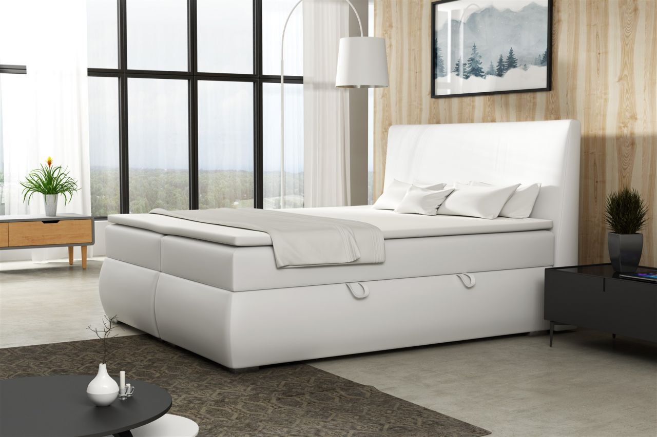 Boxspringbett Schlafzimmerbett MATTIA 100x200cm inkl.Bettkasten