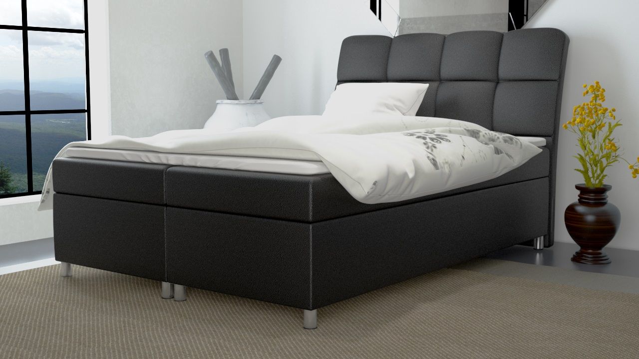 Boxspringbett Schlafzimmerbett MINO 160x200cm inkl.Bettkasten