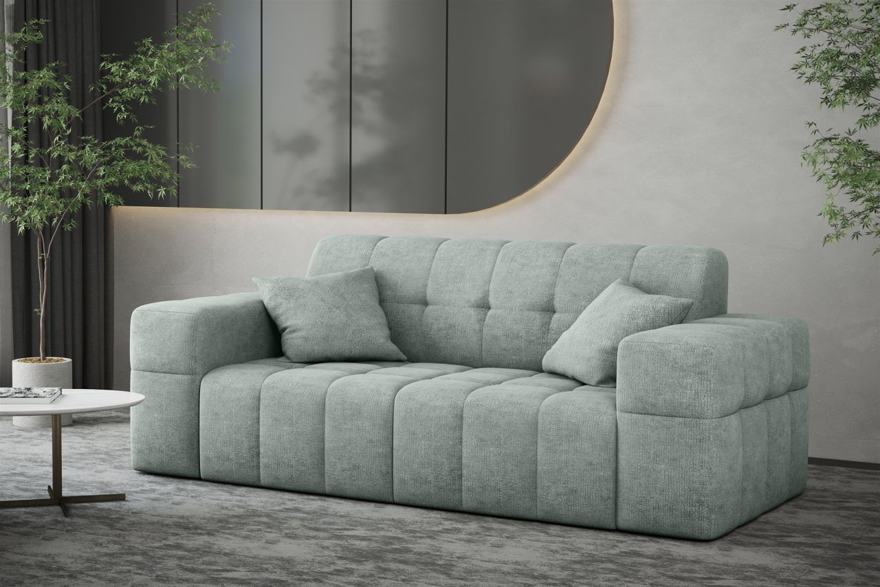 Sofa ersofa NANCY 2-Sitzer in Stoff Perfekt Harmony Eisblau