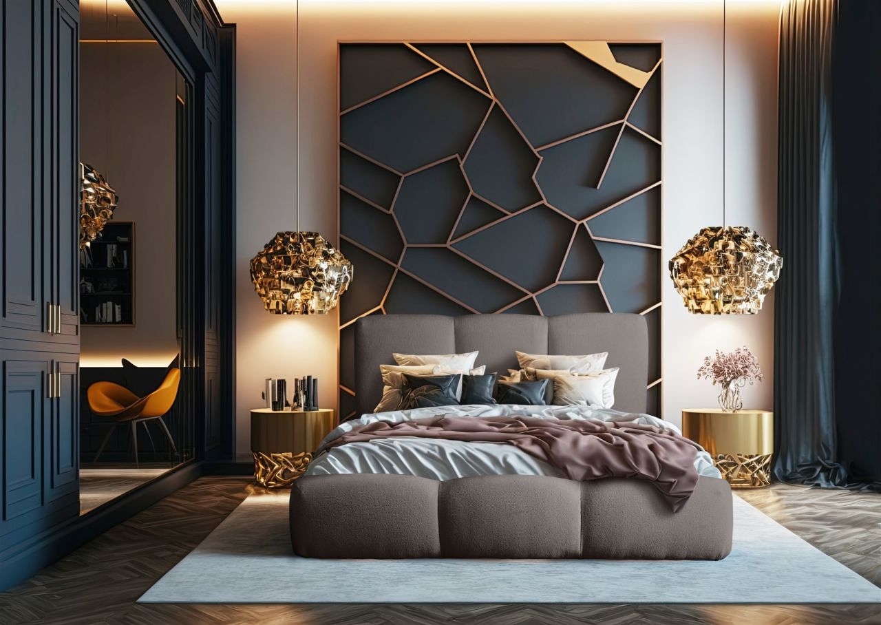 Polsterbett Doppelbett GRACIA 140x200cm Komplettset Stoff Tender Way Grafit