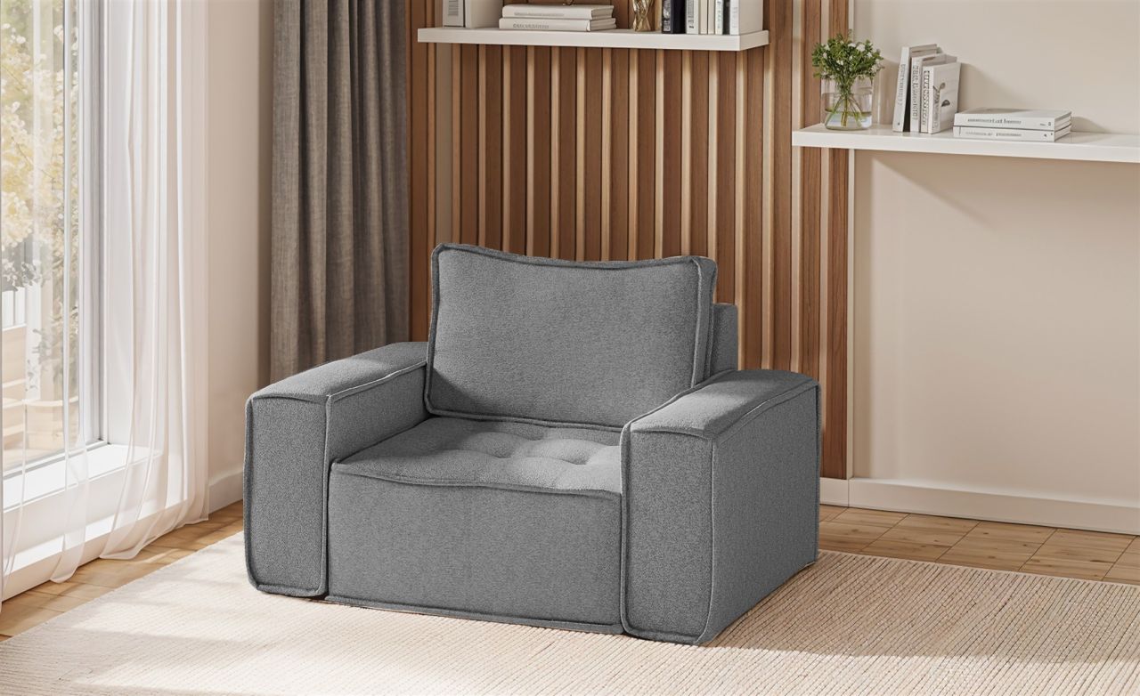 Sessel ersessel SANDE Stoff Raven Grau