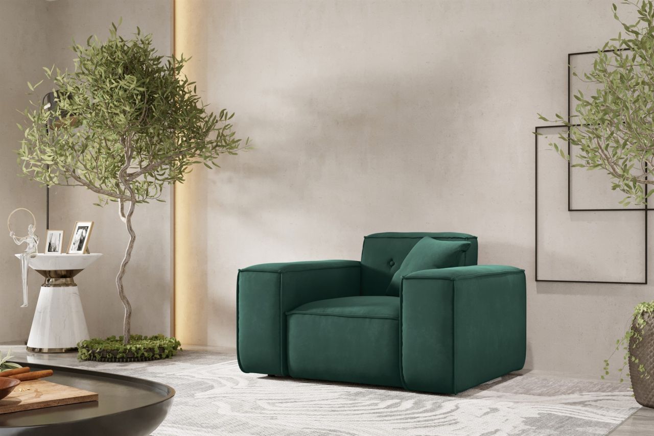 Sessel ersessel CESINA in Stoff Opera Velvet Grün