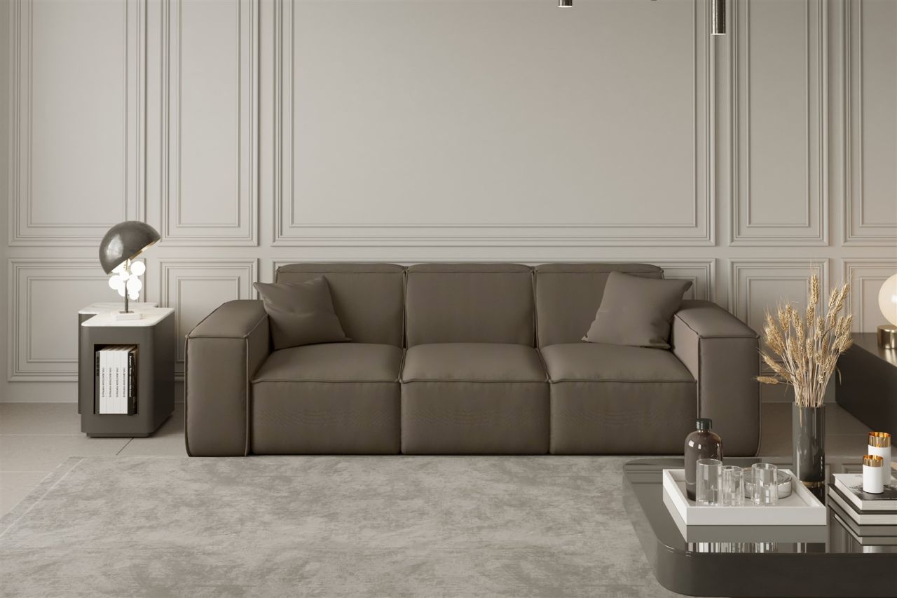 Sofa ersofa CELES 3-Sitzer in Stoff Opera Velvet Taupe