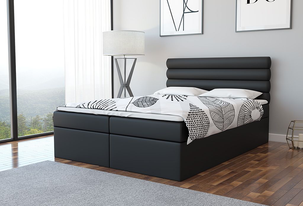 Boxspringbett Schlafzimmerbett ANNIK 120x200cm inkl.Bettkasten