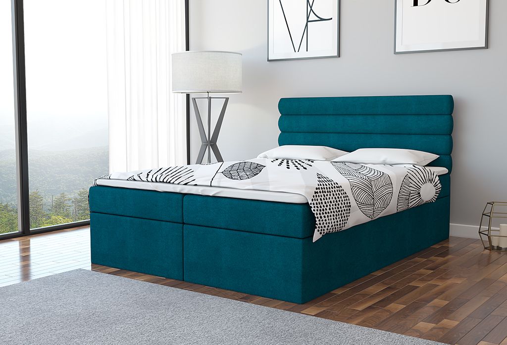 Boxspringbett Schlafzimmerbett ANNIK 120x200cm inkl.Bettkasten