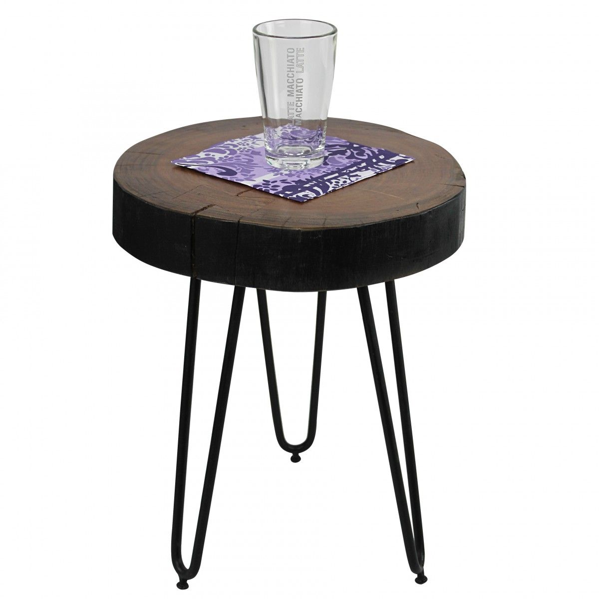 Beistelltisch Massivholztisch WABEN 30x30 cm Holz Sheesham