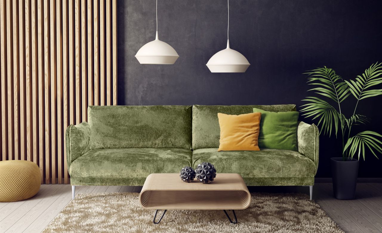 OUTLET Sofa ersofa MADISON 3-Sitzer Stoff Tender Way Grün