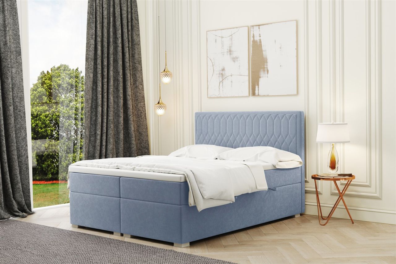 Boxspringbett Schlafzimmerbett DUSTY 140x220cm in div. Farbvarianten