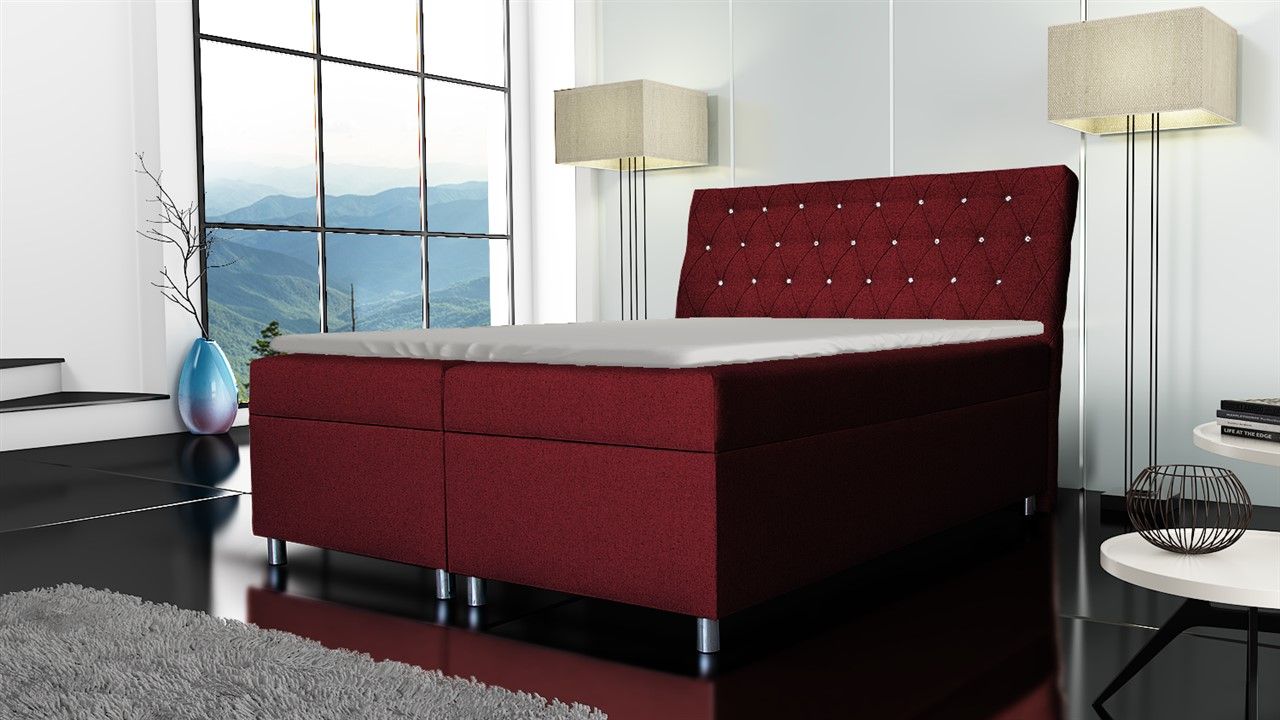 Boxspringbett Schlafzimmerbett AURON 160x200cm inkl.Bettkasten