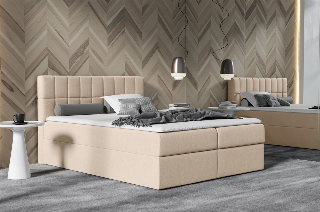 Boxspringbett Schlafzimmerbett GRACE 120x220cm in div. Farbvarianten