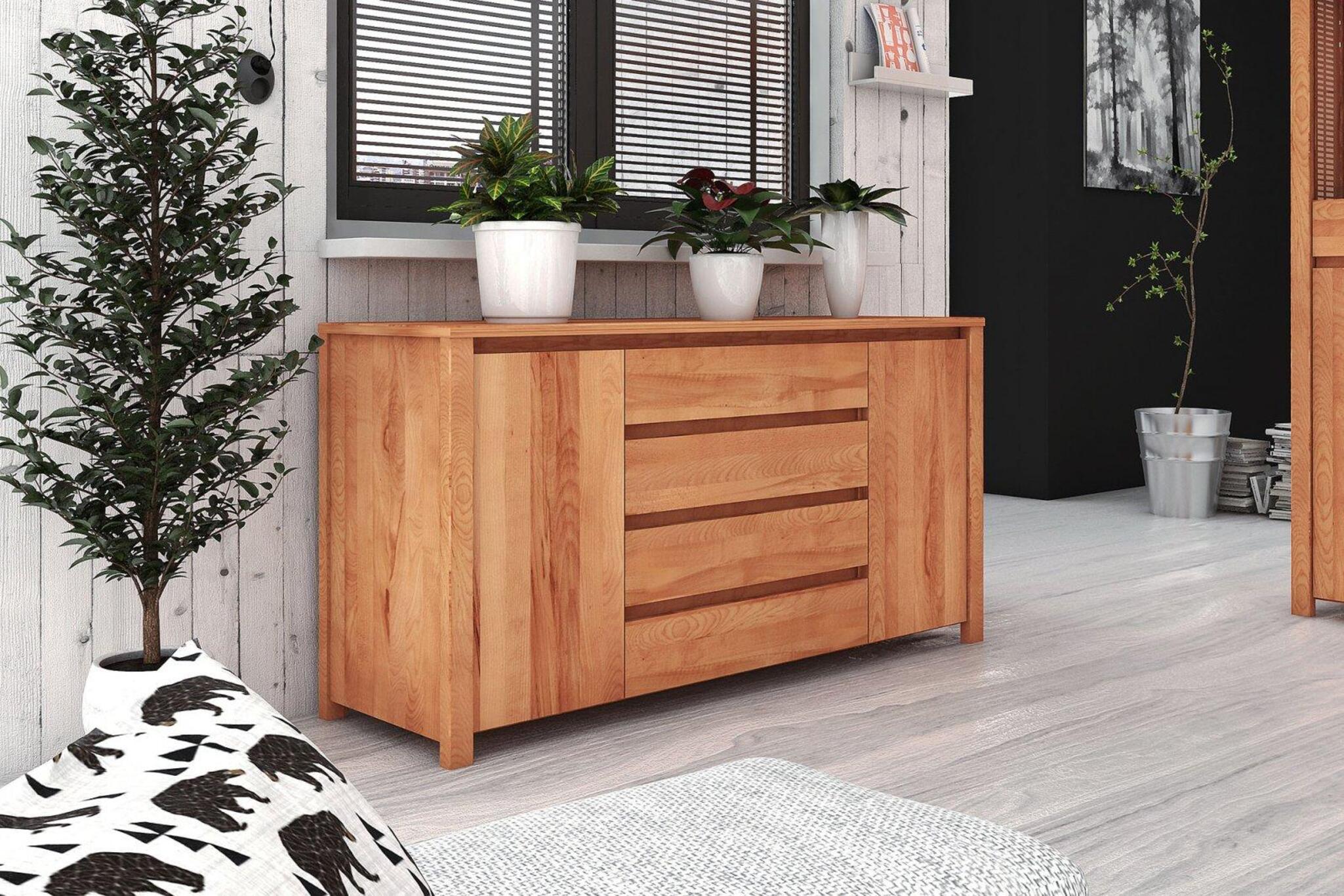 Sideboard Kommode MAISON Buche massiv 150x77x45 cm | Sideboard | Serie MAISON aus Buche Massivholz | Wohn-& Essbereich Serien aus Massivholz