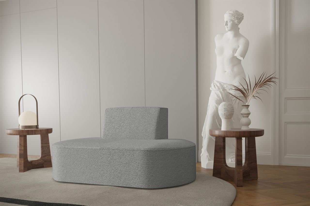 Sessel ersessel MILOT in Stoff Ascot Bukla Grau