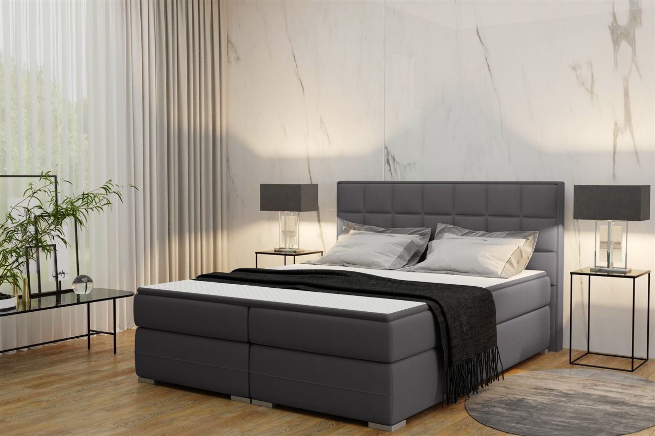 Boxspringbett Schlafzimmerbett PRATO 200x200cm in div. Farbvarianten
