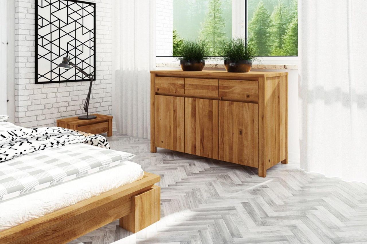 Kommode Schrank MAISON Buche massiv 115x77x45 cm