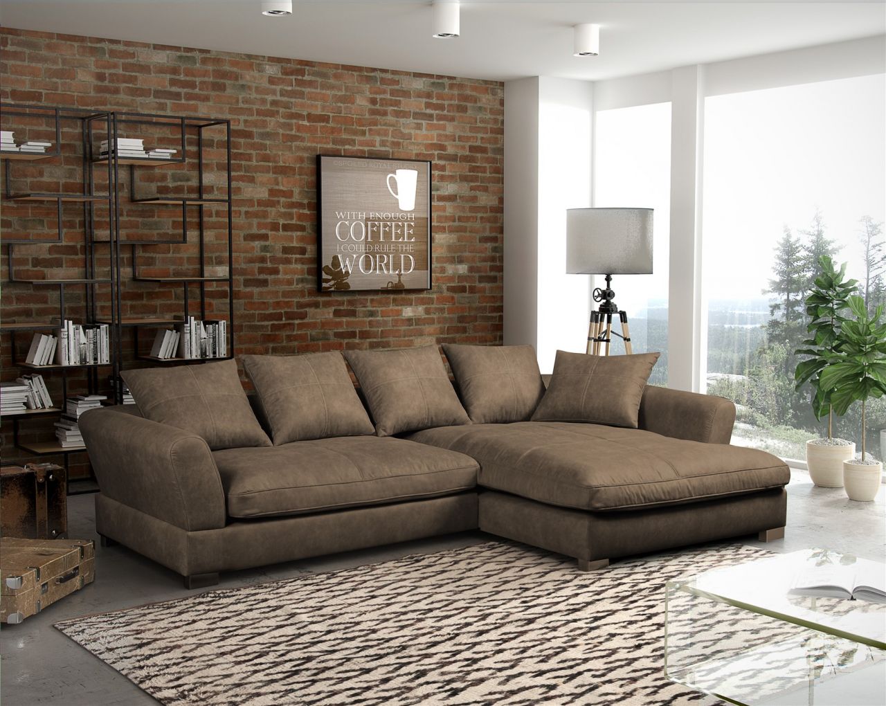 Couchgarnitur TIZIAN in diversen Stoff und Farbvarianten/ Otto..Rechts