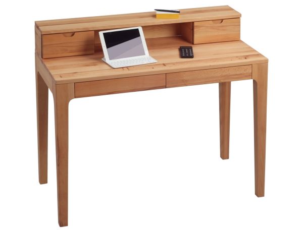 Schreibtisch Bürotisch Sekretär - Otto - 110x55 mm - Kernbuche massiv
