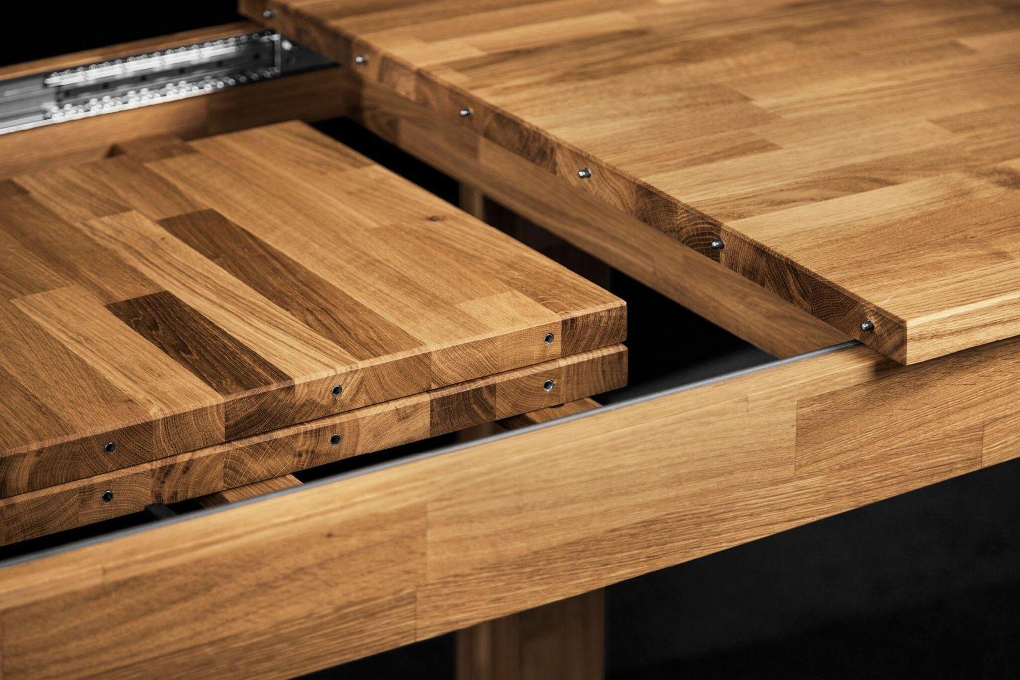 Esstisch Tisch Massivholztisch MAISON Eiche massiv 100x80 cm | Esszimmertisch ohne Ausziehfunktion | Serie MAISON aus Eiche Massivholz | Wohn-& Essbereich Serien aus Massivholz
