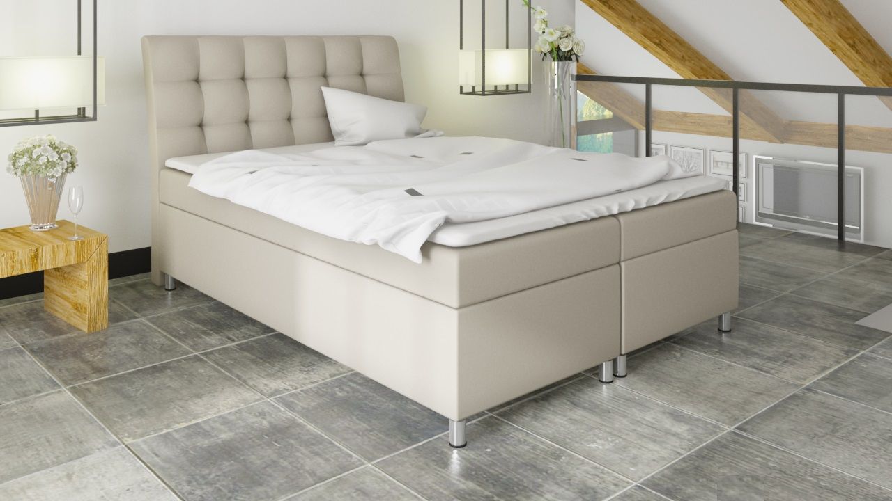 Boxspringbett Schlafzimmerbett DOAN 160x200cm inkl.Bettkasten