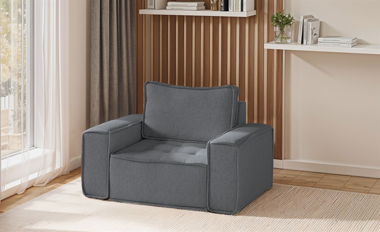 Sessel ersessel SANDE Stoff Alpine Anthrazit