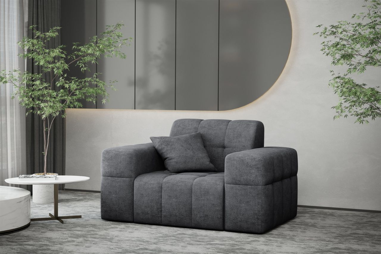 Sessel ersessel NANCY in Stoff Perfekt Harmony Anthrazit
