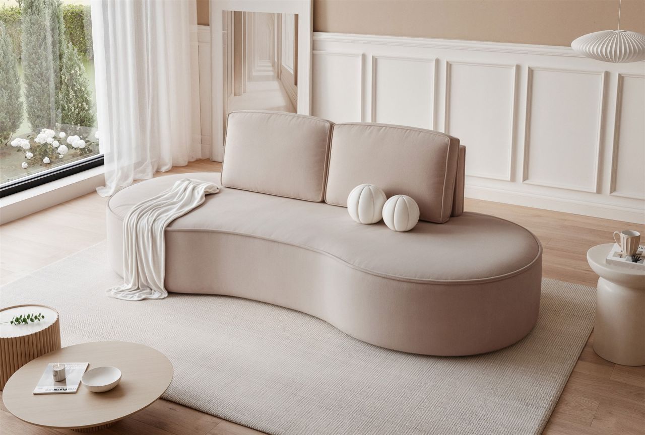 Sofa ersofa ARLET 3-Sitzer in Stoff Riviera Beige