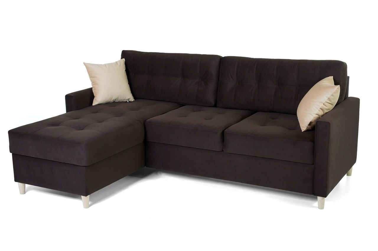 Ecksofa Schlafsofa MOLDE Stoff (Casablanca) Ottomane Links