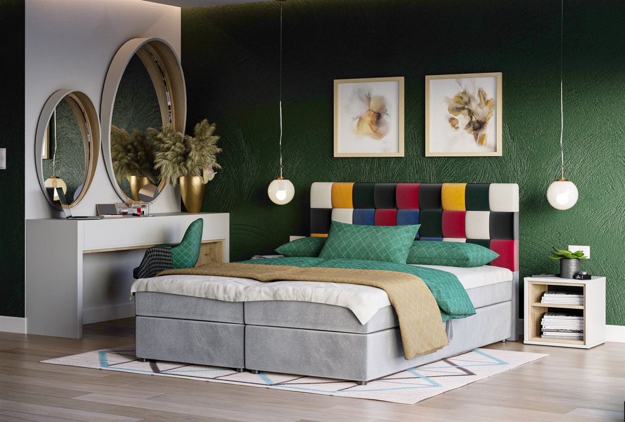 Boxspringbett Schlafzimmerbett RAINBOW 140x200cm Variante Nr.2