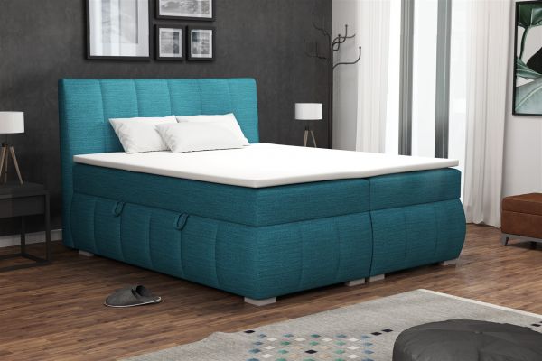 Boxspringbett Schlafzimmerbett VINCENZA 180x200cm inkl.Bettkasten