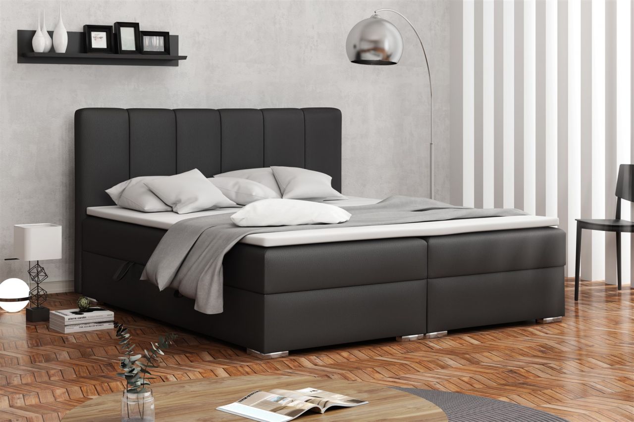 Boxspringbett Schlafzimmerbett ALVARA 160x200cm inkl.Bettkasten