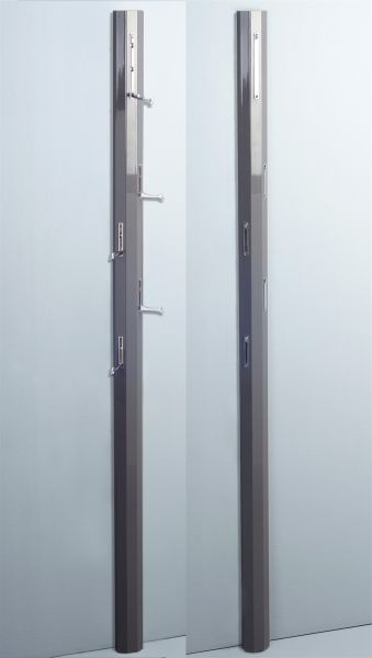 Garderobe DIEGO Hochglanz Anthrazit 8x185x4 cm