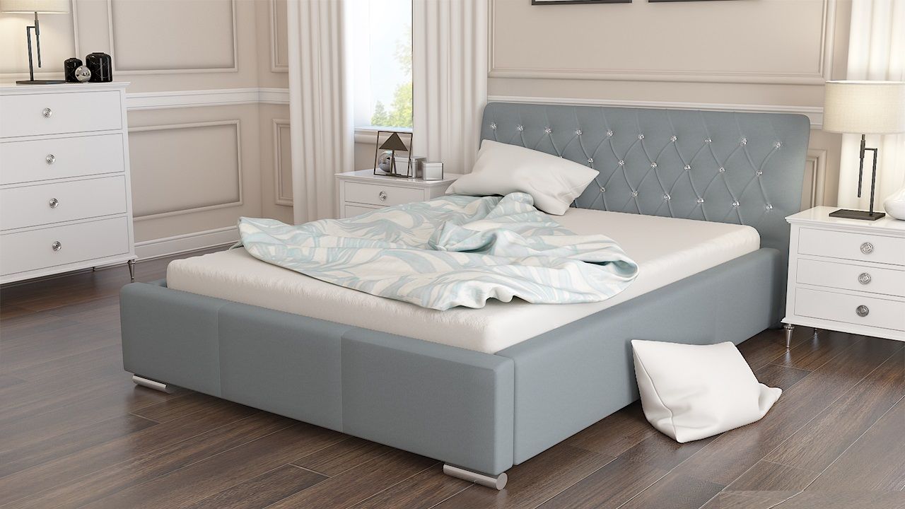 Polsterbett Bett Doppelbett BIAGIO 160x200cm inkl.Lattenrost